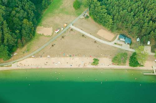 water aerial view photography of beachfront nature
